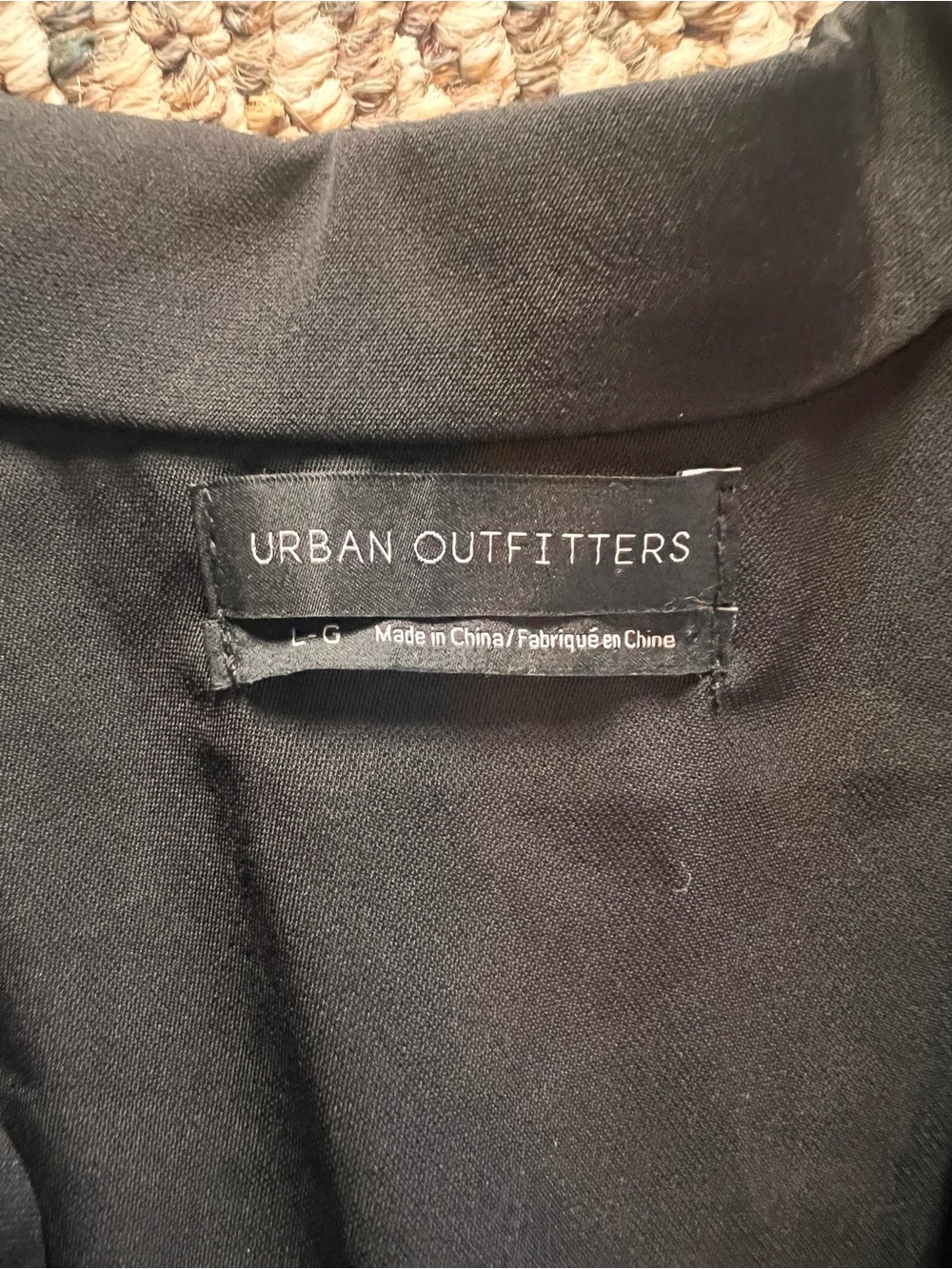 Urban Outfitters Black Scalloped Button-Front Mini Dress - Picture 4 of 4